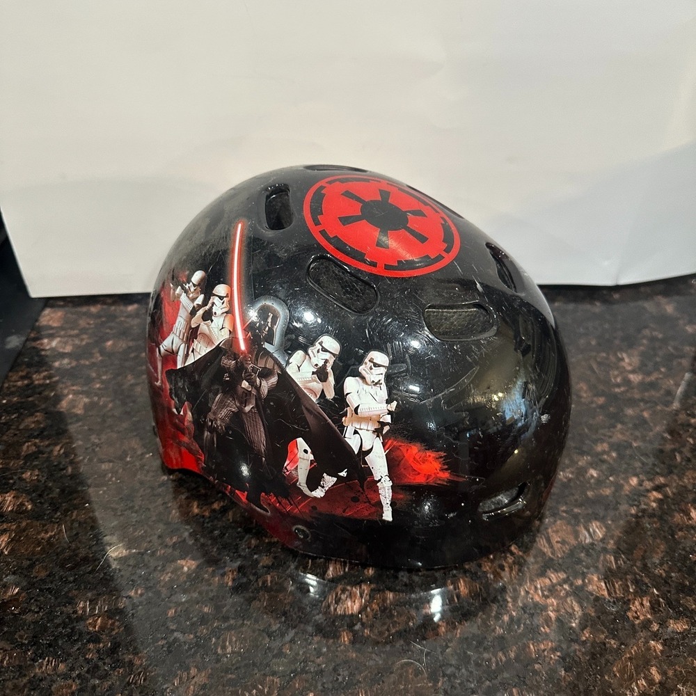 Star Wars Darth Vader Kids Helmet Black Red Imperial Stormtroopers Skateboard